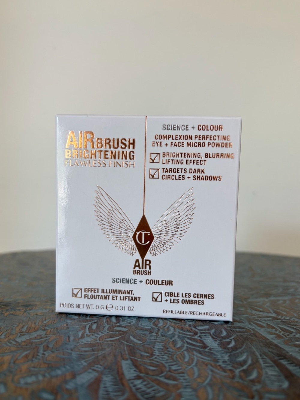 Charlotte Tilbury Airbrush Brightening Flawless Finish Setting Powder Tan-Deep